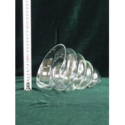 Декоративная ваза "Улитка" из стекла