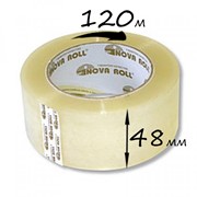 244Х Лента липкая 48мм х 120м Нова Ролл 38мкм фото