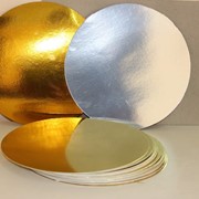 Подложка для торта золото серебро 300 мм диаметр фото