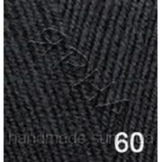 Пряжа для вязания Лана голд файн 60 черный фотография
