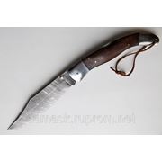 Складной охотничий нож из дамасской стали «Пират» фото