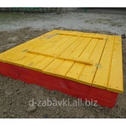 Песочница деревянная 120см с крышкой-скамейками