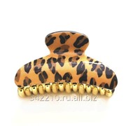 Заколка-краб Леопард микс фото
