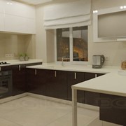 Кухня современная светлая 8 м 2 фотография