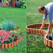 Ограждение для газона Пенёк. Набор 12шт - 1.56м /темно-коричневый/ фото