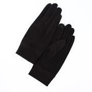Перчатки мужские, размер 10,5, без утеплителя, цвет чёрный фото