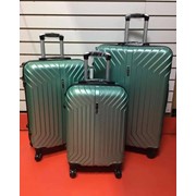 Набор из 3 чемоданов Корона темно-зеленый фото