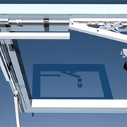 Фрамужный механизм для алюминиевых и ПВХ окон шириной до 3600 мм фото