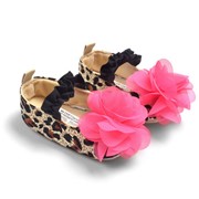 Одежда детская Retail First Walkers Baby Leopard princess shoes with flower girls toddler shoes baby shoes children first walk shoes, код 841318390 фото