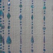 Занавеска на карнизе Сердечки перламутровые малиновые, арт. 11070/4** фото