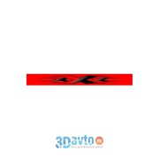 Светофильтр “XXX“ (180х1650) длинн. фон красный цвет черный переход (1шт.) A-STICKER фото