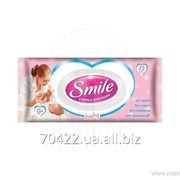 Салфетки влажные SMILE BABY, с клапаном, 72шт фотография