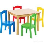 Столик и стульчики детские “Радуга“ фото