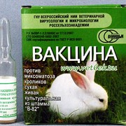 Вакцина против миксоматоза кроликов сухая живая культуральная из штамма В-82, 1 ампула