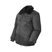 5217Г Куртка зимняя укороченная смесовая черный фото