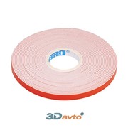 Скотч двусторонний 6 мм*5м ABRO MASTERS на вспененной EVA основе белый фото