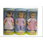 Кукла мягконабивная, 45 см в летнем платье , 3 в асс. 6534008 фото