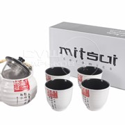 Набор чайный 5 предметов белый Mitsui