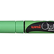 Маркер для окон и стеклянных поверхностей UNI Chalk PWE-8K, 8мм, флуор-зеленый фотография