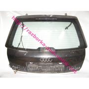 Дверь багажника оригинальная черная в сборе со стеклом Audi A6 Avant кузов C5 б.у. фотография