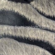 Искусственный мех под нерпу черно-серый фото