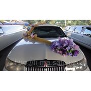 Свадебное украшение «фиолетовая асимметрия»