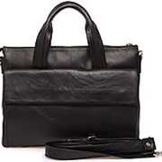 Мужская сумка кожаная черная фото