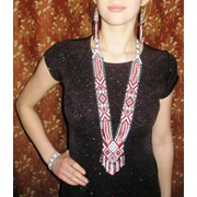 Гердана с серьгами и браслетом трехцветная фото
