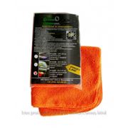 Полотенце из микрофибры для полировки и восстановления блеска ЛКП Greenotex (оранжевое) 1шт