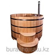 Японская баня Фурако круглая с внешней дровяной печкой (диаметр 150 см)