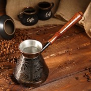 Турка для кофе медная «Верность», 0,6л фото