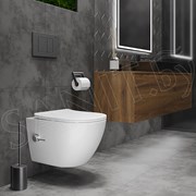 Подвесной унитаз Roxen Antares Bidet 530185-01X Rimless Soft Close фото