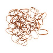 Dewal, Резинки для волос Midi, силиконовые, коричневые, 50 шт. фото