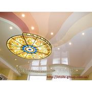 Сатиновый натяжной потолок (Цвет «Морозная свежесть») фото