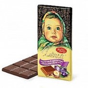 Шоколад Алёнка с Фундуком и изюмом, Красный Октябрь, 100 гр. фото