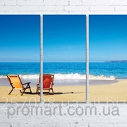 Модульна картина на полотні Морський пляж код КМ80120-001 фотография