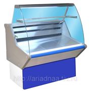 Витрина холодильная ВХС-1,0 Нова (с гнутым стеклом,нержавейка) фотография