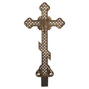 Крест литой надгробный средний фото