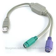 NoName Кабель USB -> 2xPS/2, USB1.1, 2 порти PS/2