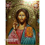 Непревзойденная Писаная Икона Иисус Христос Код товара: ОГр-27 фото