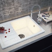 Мойка кухонная “Torino“ Onyx Bianco фотография