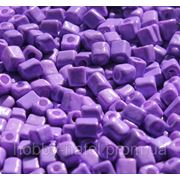 Бисер крупный квадратный фиолетовый (100 г)