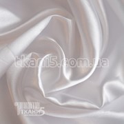 Ткань Атлас обычный плотный белый (125 gsm) 2599 фотография