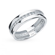 Серебряное кольцо с фианитами SOKOLOV 94110026 фото
