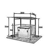 Навесы под мусорные контейнеры фото