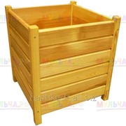 Кашпо из лиственницы (h42*80*42) фото