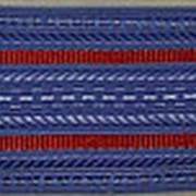 Погоны голубые с двумя красными просветами (основа: ПЛАСТИК) фото