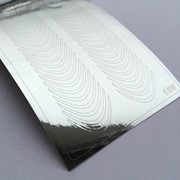 Металлизированные наклейки №105 серебро ххх фотография