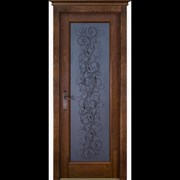 Дверь из массива ольхи “Витраж“ фотография