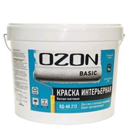 Краска 2,7 л OZON Basiс матовая для стен и потолков ВДАК 212 фото